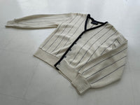 70s Vintage Arnold Palmer Wool Striped Cardigan L