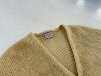 50s Mcgregor PowderSnow Mohair Cardigan M LemonYellow