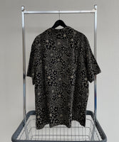 90s Vintage RalphLauren CLAYTON Black Flower Linen shirt XXL