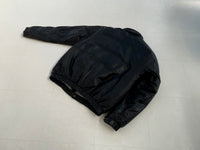 80s Eddie Bauer Leather Puffer Jacket L Black