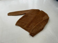 50s Vintage Sportwear Mohair Cardigan XL GoldenBrown