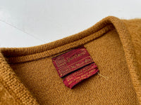 60s Vintage Sears Mohair Cardigan M Mustard