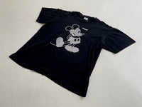 90s Vintage Mickey Mouse T shirt Black&White L