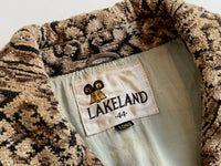 60s LAKE LAND Gobelin Tapestry Coat 44 Long