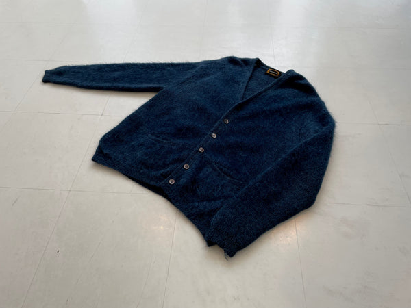 60s Vintage Drummond Mohair Cardigan L Navy