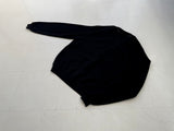 60s Vintage FRANK 100%Alpaca Cardigan Black L