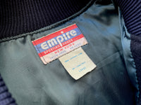 80s Empire NEWYORK Varsity Wool Jacket L Navy