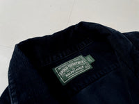 90s Vintage Polo Country Corduroy Loop Shirt XL Black