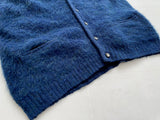 Fuzzy 50s Vintage Jersild Mohair Cardigan L Navy