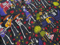 Vintage DAVID CAREY “Dia de Muertos” Opencollar Shirt L