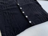 60s Vintage 100%Kid Mohair Cardigan Black M