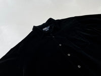 90s Vintage Polo RalphLauren ARMOND Velvet Shirt XL Black