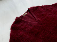 60s Vintage PURITAN Mohair Sweater Burgundy