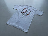 90s Vintage Deadstock Peace&Rose T-shirt XL White