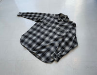 90s RRL Shadow Plaid Shirt XL Black&White