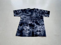 90s Vintage Yingyang Tiedye T-shirt L Black&White