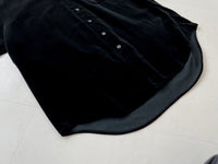 90s Vintage Polo RalphLauren ARMOND Velvet Shirt XL Black