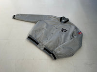 90s Starter Raiders Varsity Jacket XL Silver