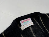 60s glandslam Wool Striped Cardigan XL Black