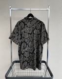 90s Vintage RalphLauren Big Paisley Polo Shirt L Black&White