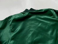 90s GAME Satin Varsity jacket XXL Green