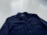 90s Polo RalphLauren PICARD Rayon Shirt L Navy