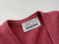 70s ArnoldPalmer Alpaca Cardigan L CoralPink