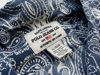 Vintage Polo Jeans “Paisley ”Opencollar Shirt XL