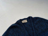 60s ArnoldPalmer Alpaca Cardigan XL Blue&Black