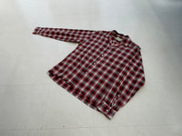 50s Vintage NASH’S ShadowPlaid Loop Shirt M Red