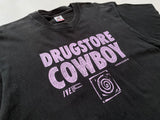 80s Vintage DRUGSTORE COWBOY T-shirt XL Black