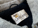 70s LAKELAND Riders Wool Coat 42 LightGray