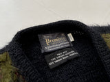 60s Vintage Sears Premiere Mohair Cardigan Panel M Black