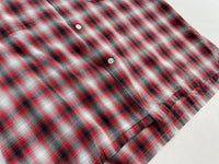 50s Vintage NASH’S ShadowPlaid Loop Shirt M Red