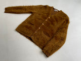 SuperFuzzy 50s WAREPRATT CO Mohair Cardigan XL GoldenBrown