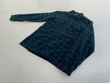 70s Vintage Pendleton Plaid Wool Shirt Blue&Turquoise