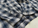 90s Vintage Rayon Polo Ralph Lauren ShadowPlaid Shirt XL