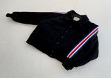 80s Vintage Varsity Jacket Black L