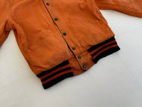 60s Vintage Varsity jacket Reversible Black&Orange 34