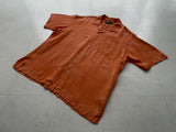 90s Vintage RalphLauren CALDWELL OpenCollar Shirt XL Orange