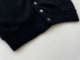 60s Vintage Campus Mohair Cardigan L Black