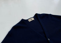 60s Vintage PLAYBOY Aclyric Wool Cardigan Navy