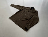 90s Vintage RalphLauren Rayon Loop Shirt L Khaki