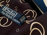 90s NOS Polo RalphLauren Circles Loop Shirt L Black