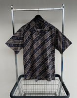 90s RalphLauren VINTAGE CAMP OpenCollar Shirt M Slant Paisley