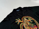 90s Vintage Polo RalphLauren CLAYTON “Dragon”Rayon Opencollar Shirt L