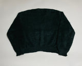 50s vintage Sears Premium Mohair Cardigan Panel Pattern DeepGreen L