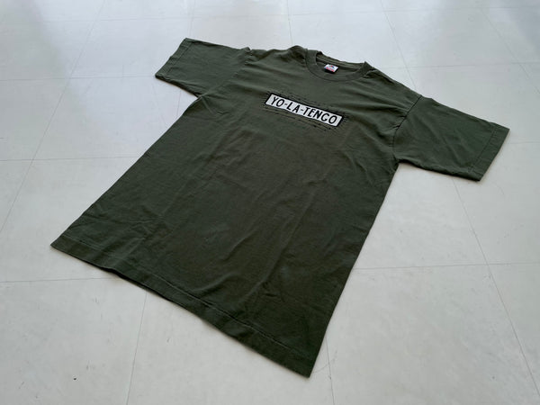 90s Vintage YO LA TENGO T-shirt L Khaki