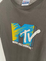 90s MTV T Shirt M Gray