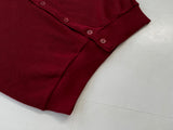 70s GrandSlam Aclyric&Wool Cardigan L Burgundy